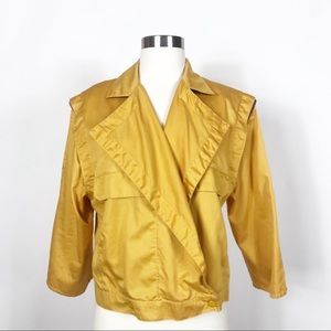 Louis Feraud Cotton Jacket 3/4 Sleeves - Sz 12